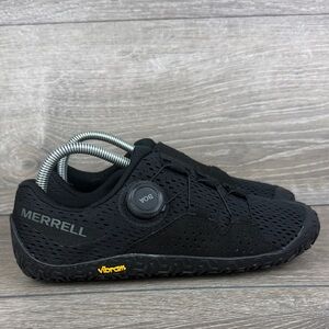 Merrell Vapor Glove 6 BOA Women’s Sz 8.5 Black Barefoot Minimalist Vibram Shoes